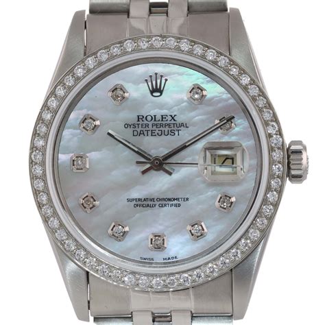 rolex datejust gold 36mm|rolex 36mm datejust diamond bezel.